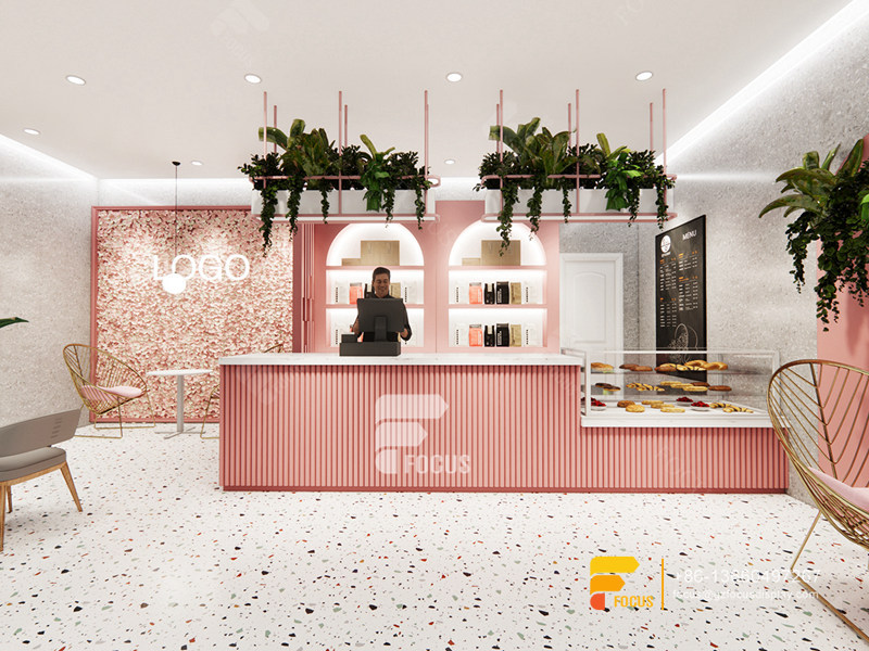 Cafe Shop Design Coffee Bar Counter Shelf Bubble Tea Counter Layout