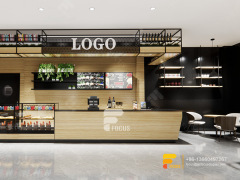 Modern Coffee House Design Coffee Display Counter Milk Tea Shop Counter Design