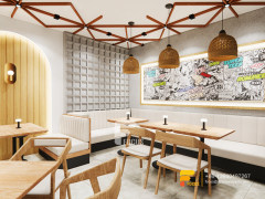 Interior Design Cafe Coffee Shop Modern Counter Bubble Tea Store Design Layout