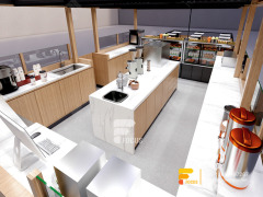 Coffee Kiosk Design Coffee Tea Counter Bubble Tea Graphic Design