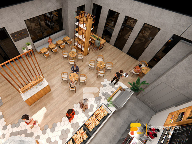 Coffee Shops Interior Design Modern Counter Bubble Tea Shop Design