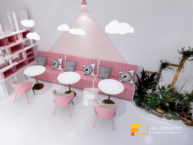 Simple Coffee Shop Design Wooden Cafe Counter Bubble Tea Shop Interior Design