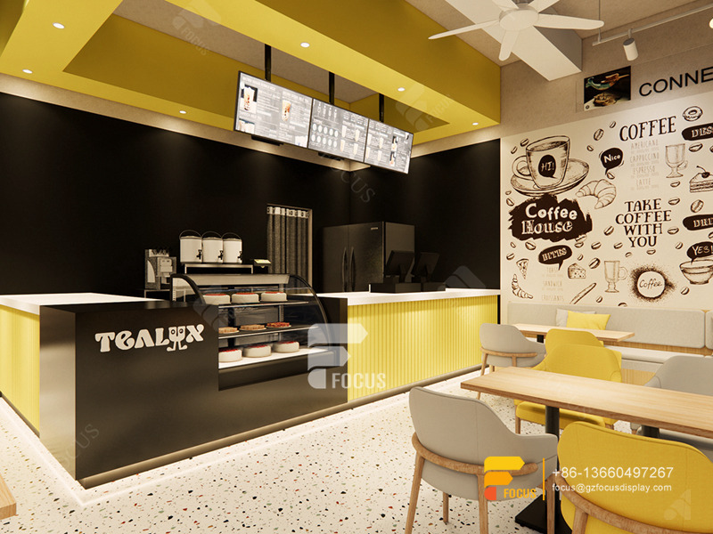 Cafe Shop Interior Design Coffee Shop Display Shelving Milk Tea Shop Design