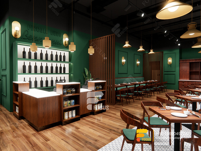 Interior Coffee Shop Design Cafe Display Shelves Milk Tea Bar Design