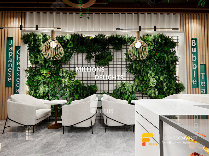 Coffee Shop Interior Design Coffee Display Rack Simple Milk Tea Shop Design
