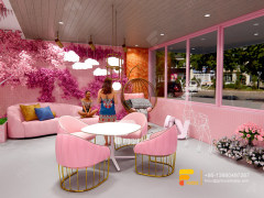 Coffee Shop Inside Design Commercial Coffee Counter Bubble Tea Interior Design