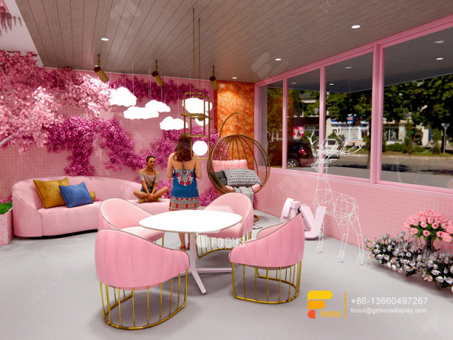 Coffee Shop Inside Design Commercial Coffee Counter Bubble Tea Interior Design