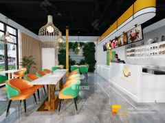 Cafe Design Layout Coffee Bar And Wine Rack Milk Tea Interior Design