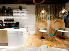 Coffee Shop Interior Design Coffee Display Rack Simple Milk Tea Shop Design