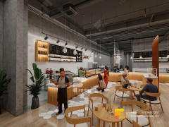Coffee Shops Interior Design Modern Counter Bubble Tea Shop Design