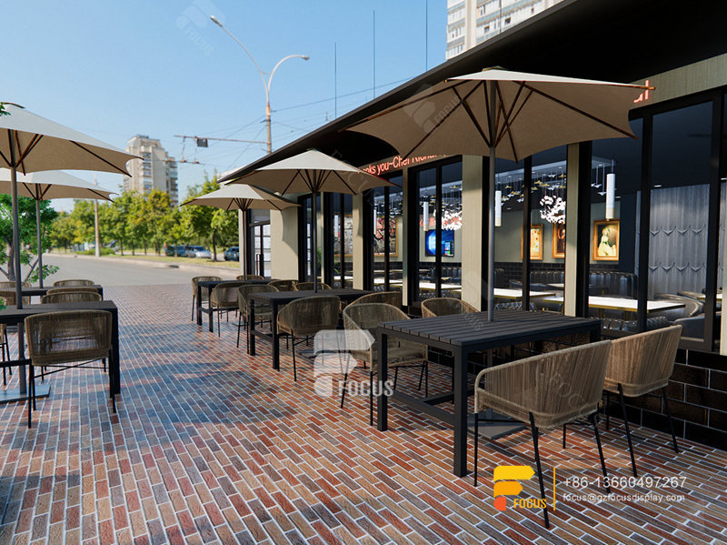 Luxury Cafe Design Coffee Display Stand Simple Milk Tea Shop Design