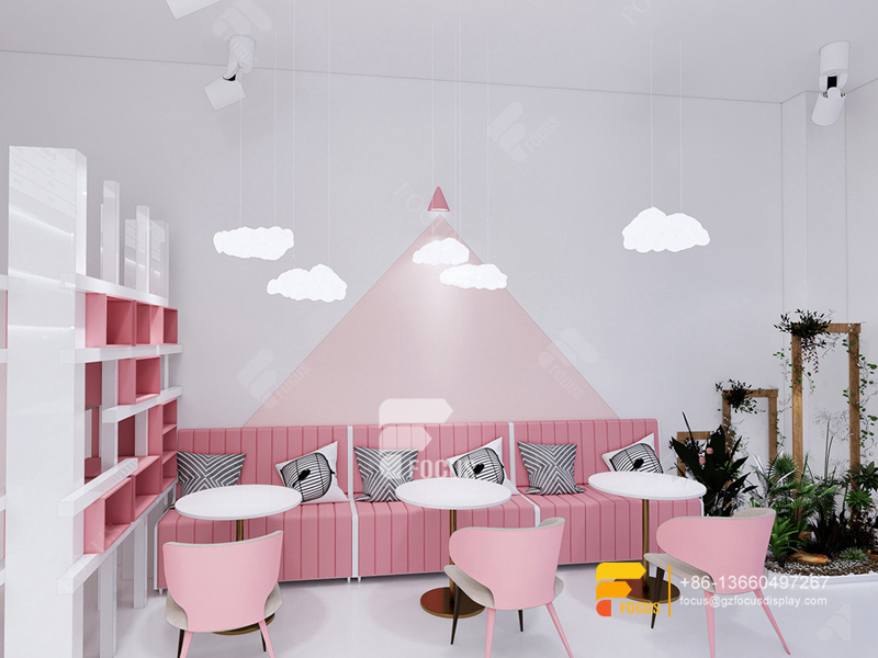 Simple Coffee Shop Design Wooden Cafe Counter Bubble Tea Shop Interior Design