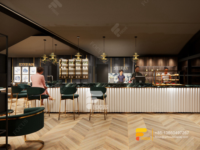 Modern Cafe Interior Design Coffee Shop Display Counters Milk Tea Store Design