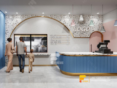 Modern Coffee Shop Design Display Shelving Simple Milk Tea Shop Design