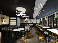 Luxury Cafe Design Coffee Display Stand Simple Milk Tea Shop Design