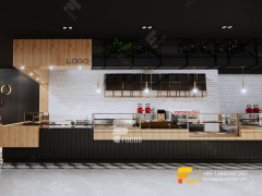 Modern Coffee Shop Interior Design Front Counter Milk Tea Shop Counter Design