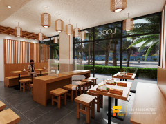 Wood Coffee Shop Design Cashier Counter Milk Tea Interior Design