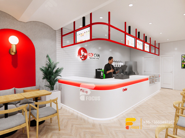 Coffee Interior Design Coffee Shop Bar Counter Bubble Tea Graphic Design