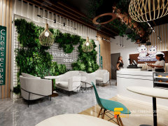 Coffee Shop Interior Design Coffee Display Rack Simple Milk Tea Shop Design