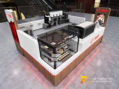 Coffee Shop Kiosk Design Counter Cafe Milk Tea Graphic Design