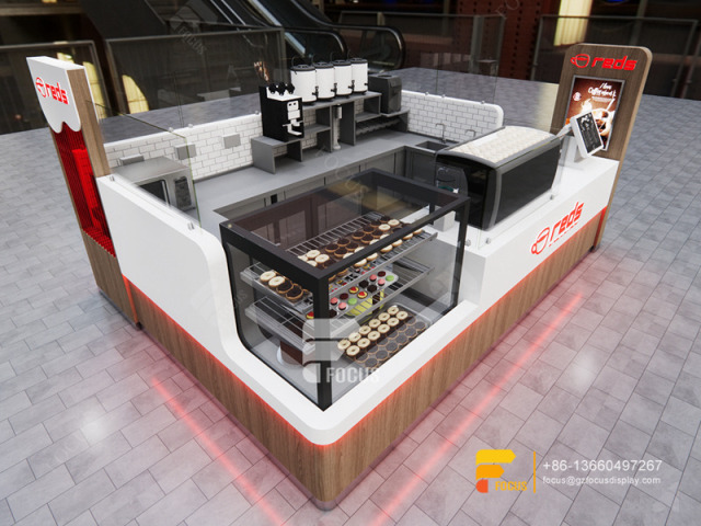Coffee Shop Kiosk Design Counter Cafe Milk Tea Graphic Design