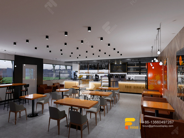 Design Cafe Interior Cafe Service Counter Milk Tea Shop Counter Design
