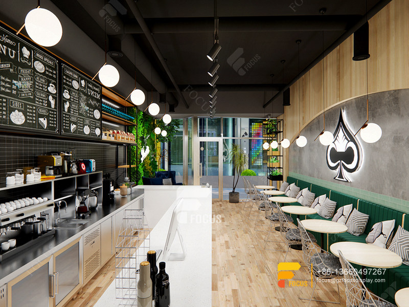 Coffee Shop Layout And Design Display Bubble Tea Store Design Layout