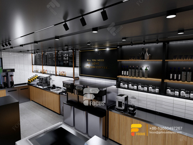 Design Cafe Interior Cafe Service Counter Milk Tea Shop Counter Design