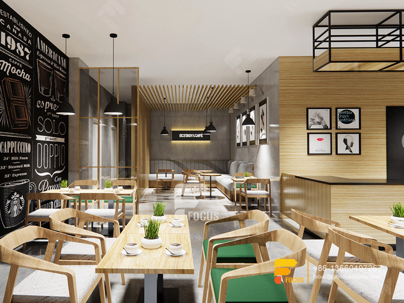 Modern Coffee House Design Coffee Display Counter Milk Tea Shop Counter Design