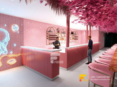 Coffee Shop Inside Design Commercial Coffee Counter Bubble Tea Interior Design