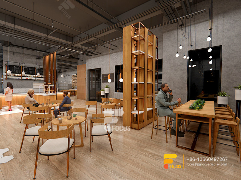 Coffee Shops Interior Design Modern Counter Bubble Tea Shop Design
