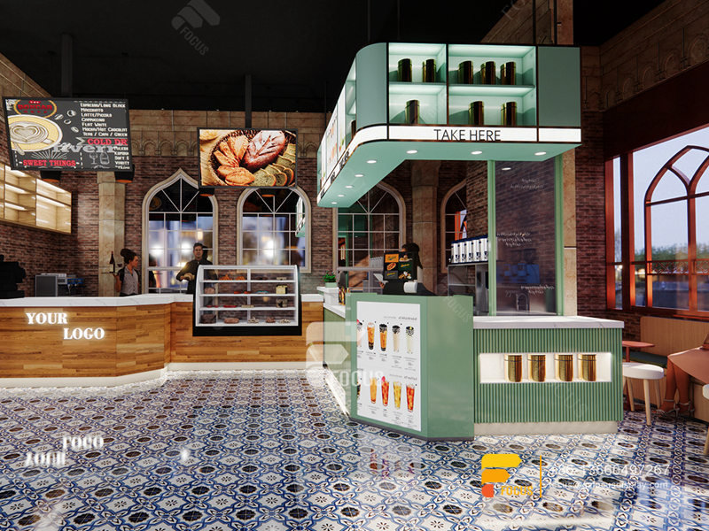 Coffee Shop Design Coffee Display Counter Milk Tea Shop Design