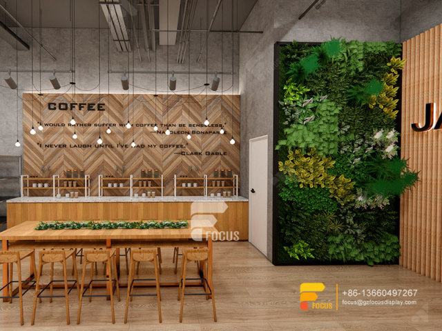 Coffee Shops Interior Design Modern Counter Bubble Tea Shop Design