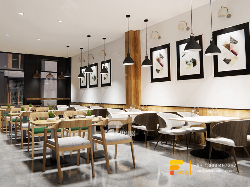 Modern Coffee House Design Coffee Display Counter Milk Tea Shop Counter Design