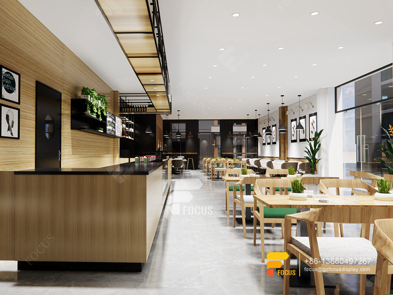 Modern Coffee House Design Coffee Display Counter Milk Tea Shop Counter Design