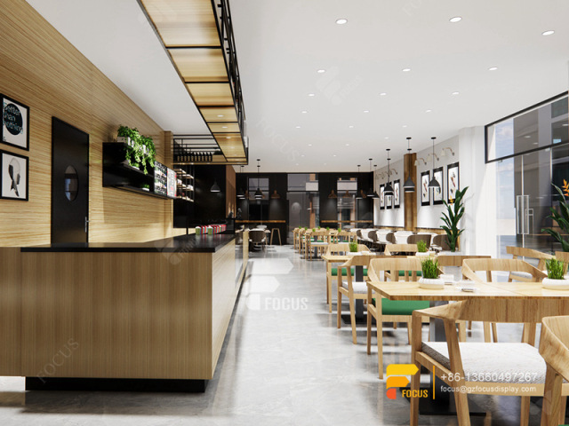 Modern Coffee House Design Coffee Display Counter Milk Tea Shop Counter Design