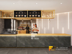 Simple Coffee Shop Interior Design Coffee Counter Bubble Tea Store Layout