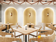 Interior Design Cafe Coffee Shop Modern Counter Bubble Tea Store Design Layout