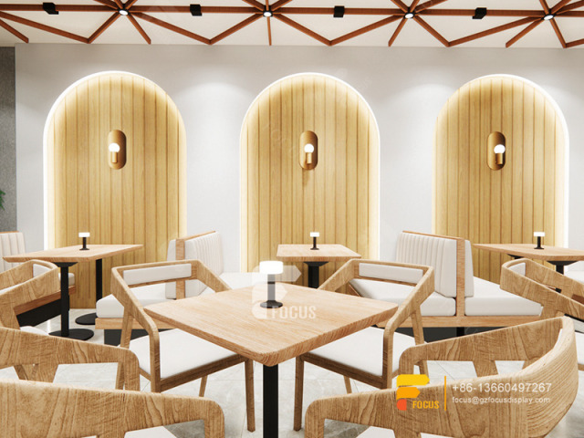 Interior Design Cafe Coffee Shop Modern Counter Bubble Tea Store Design Layout