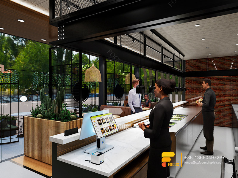 Coffee House Interior Design Cafe Counter Layout Simple Milk Tea Shop Design