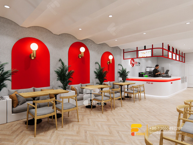 Coffee Interior Design Coffee Shop Bar Counter Bubble Tea Graphic Design