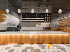Coffee Shops Interior Design Modern Counter Bubble Tea Shop Design