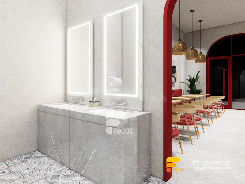 Design Coffee Store Front Counter Milk Tea House Interior Design