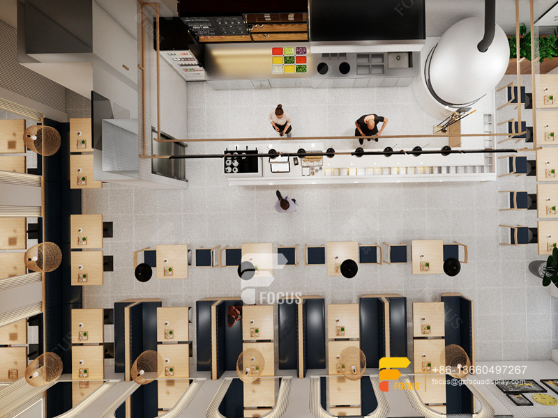 Interior Design Cafe Cash Counter Milk Tea House Interior Design