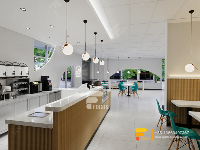 Design Cafe Interiors Cafe Display Counter Design Milk Tea Shop