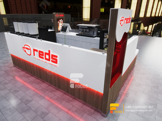 Coffee Shop Kiosk Design Counter Cafe Milk Tea Graphic Design