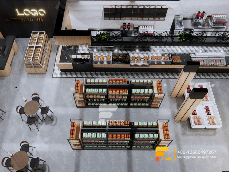 Modern Coffee Shop Interior Design Front Counter Milk Tea Shop Counter Design