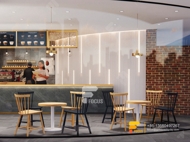 Simple Coffee Shop Interior Design Coffee Counter Bubble Tea Store Layout