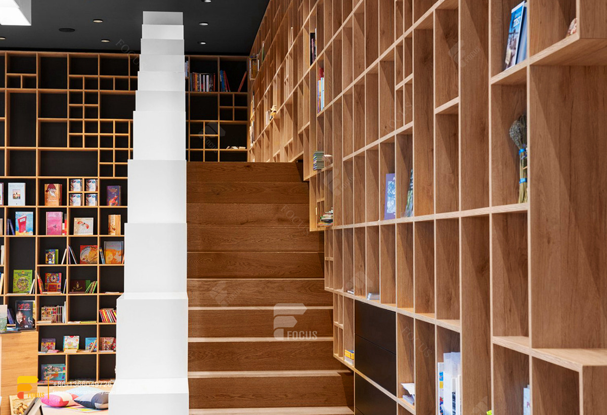 public library design custom book shelves book display rack