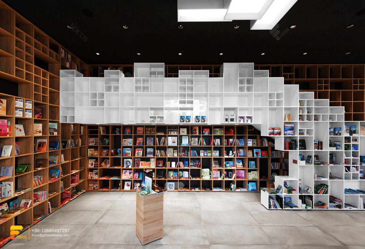 public library design custom book shelves book display rack